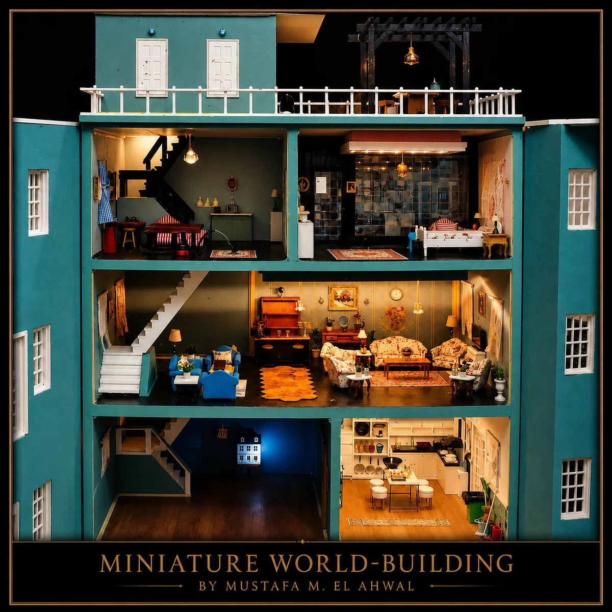 Miniature house craftsmanship by Mustafa EL Ahwal 2