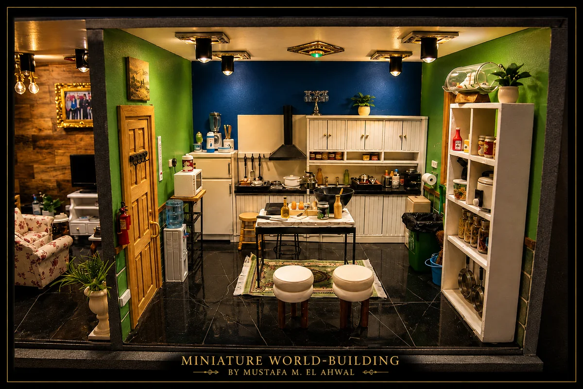 Miniature house craftsmanship by Mustafa EL Ahwal 4