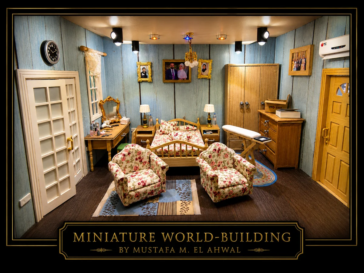 Miniature house craftsmanship by Mustafa EL Ahwal 5