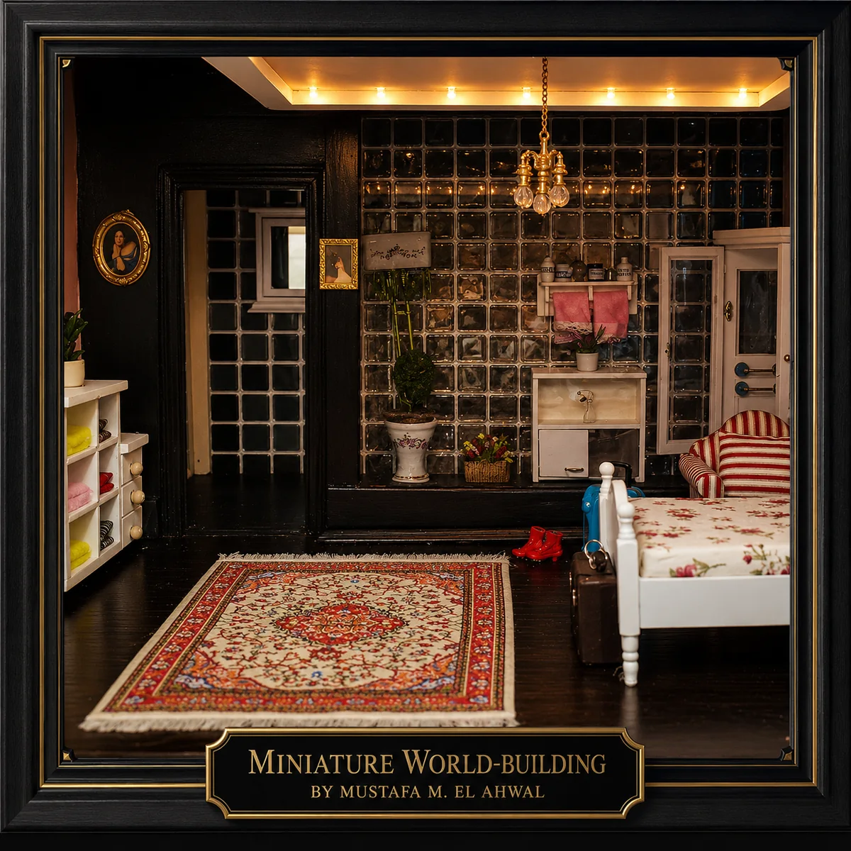Miniature house craftsmanship by Mustafa EL Ahwal 6